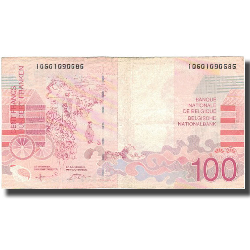 Geldschein, Belgien, 100 Francs, KM:147, S+
