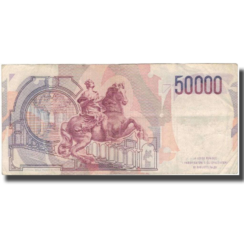 Geldschein, Italien, 50,000 Lire, D.1984, 1984-02-06, KM:113a, S+