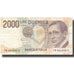 Banknote, Italy, 2000 Lire, 1990-1992, Undated (1990-92), KM:115, EF(40-45)