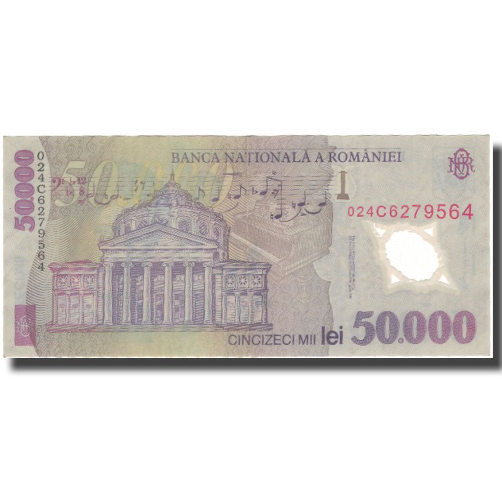 Banconote, Romania, 50,000 Lei, 2001, KM:113a, BB+