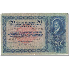 Billet, Suisse, 20 Franken, 1947, 1947-10-16, TB+