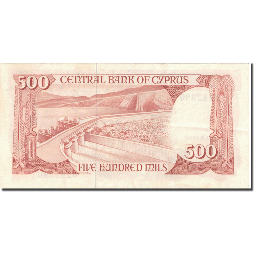 Geldschein, Zypern, 500 Mils, 1982, 1982-06-01, KM:45a, SS