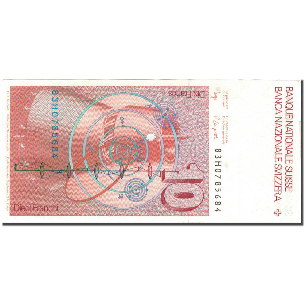 Banconote, Svizzera, 10 Franken, 1979, KM:53a, BB+