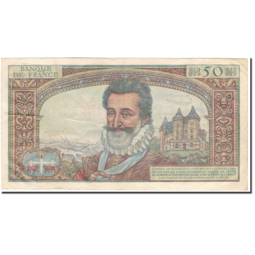 Francia, 50 Nouveaux Francs, Henri IV, 1959, 1959-11-05, BB, Fayette:58.4