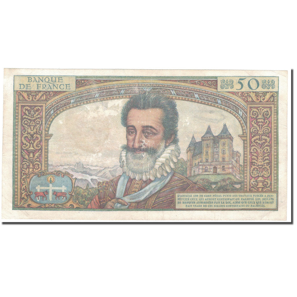 Francia, 50 Nouveaux Francs, Henri IV, 1959, 1959-11-05, SPL-, Fayette:58.4