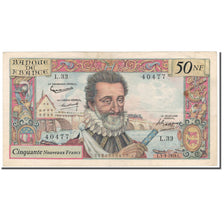 Frankrijk, 50 Nouveaux Francs, Henri IV, 1959, 1959-09-03, TTB, Fayette:58.3
