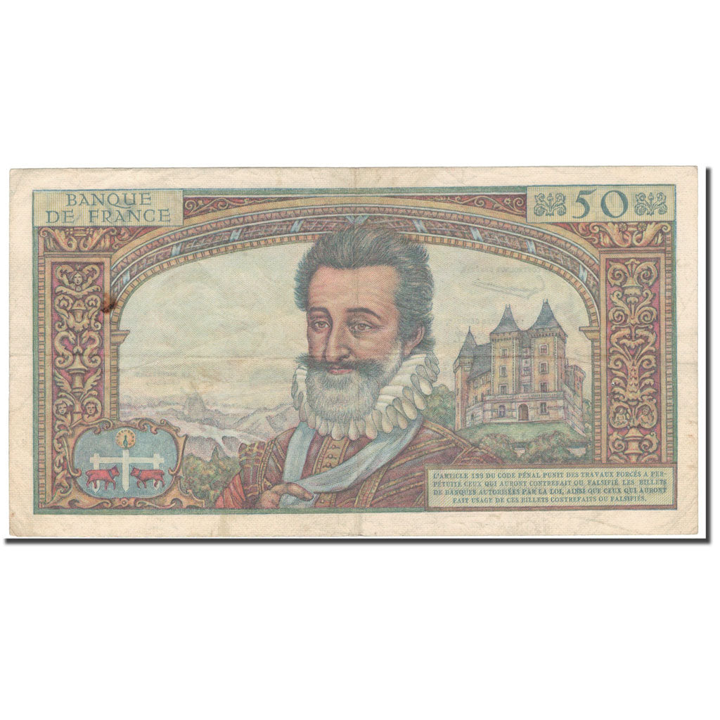 Frankrijk, 50 Nouveaux Francs, Henri IV, 1959, 1959-09-03, TTB, Fayette:58.3