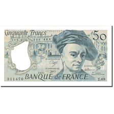 França, 50 Francs, Quentin de La Tour, 1991, 1991, UNC(65-70), Fayette:67.16