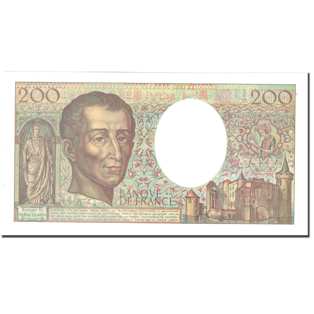 Francia, 200 Francs, Montesquieu, 1992, 1992, FDS, Fayette:70.12a), KM:155e
