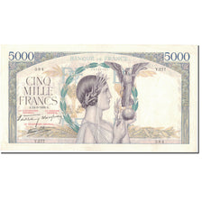 Frankrijk, 5000 Francs, Victoire, 1939, 1939-09-14, TTB+, Fayette:46.2, KM:97a