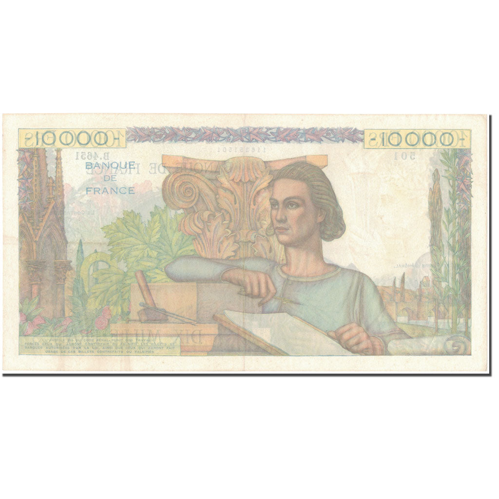 Francja, 10,000 Francs, Génie Français, 1953, 1953-04-02, EF(40-45)