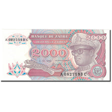 Banconote, Zaire, 2000 Zaïres, 1991, 1991-10-01, KM:36a, SPL+