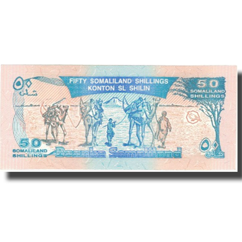 Banconote, Somaliland, 50 Shillings = 50 Shilin, 1996, 1996, KM:4b, FDS