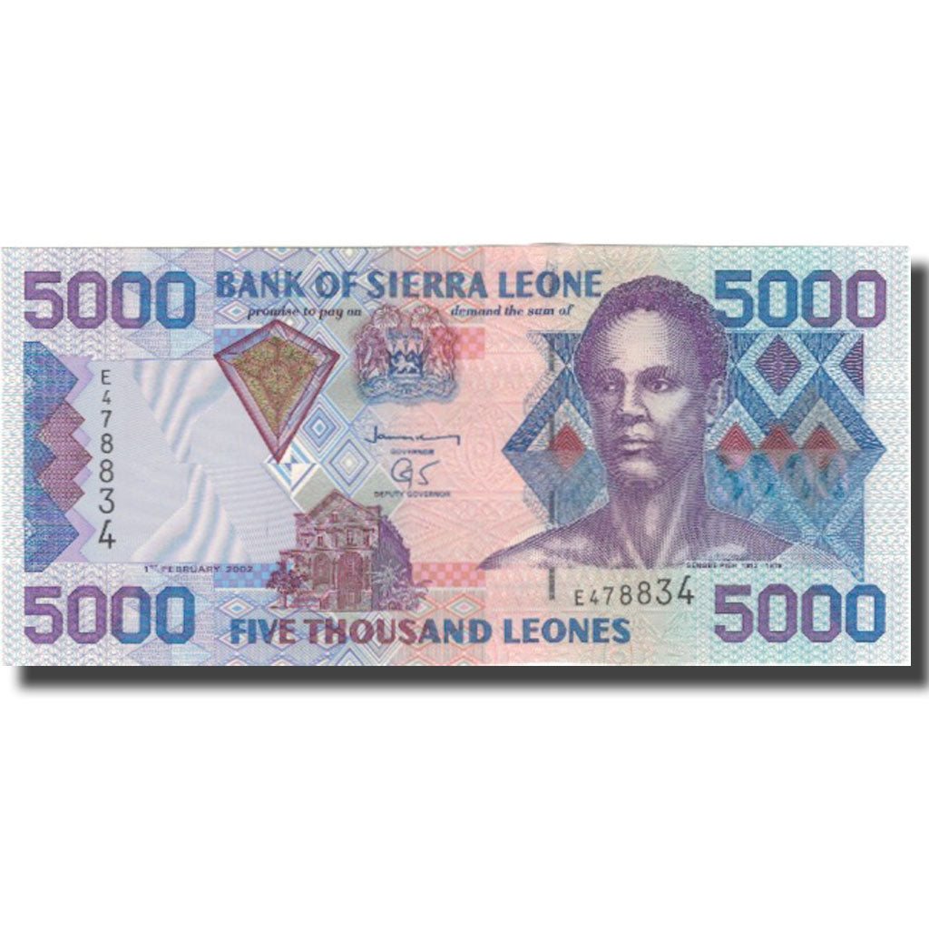 Biljet, Sierra Leone, 5000 Leones, 2002, 2002-02-01, KM:27A, NIEUW