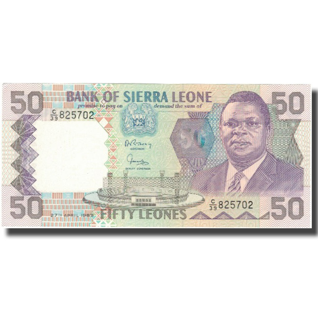 Billet, Sierra Leone, 50 Leones, 1989, 1989-04-27, KM:17b, NEUF