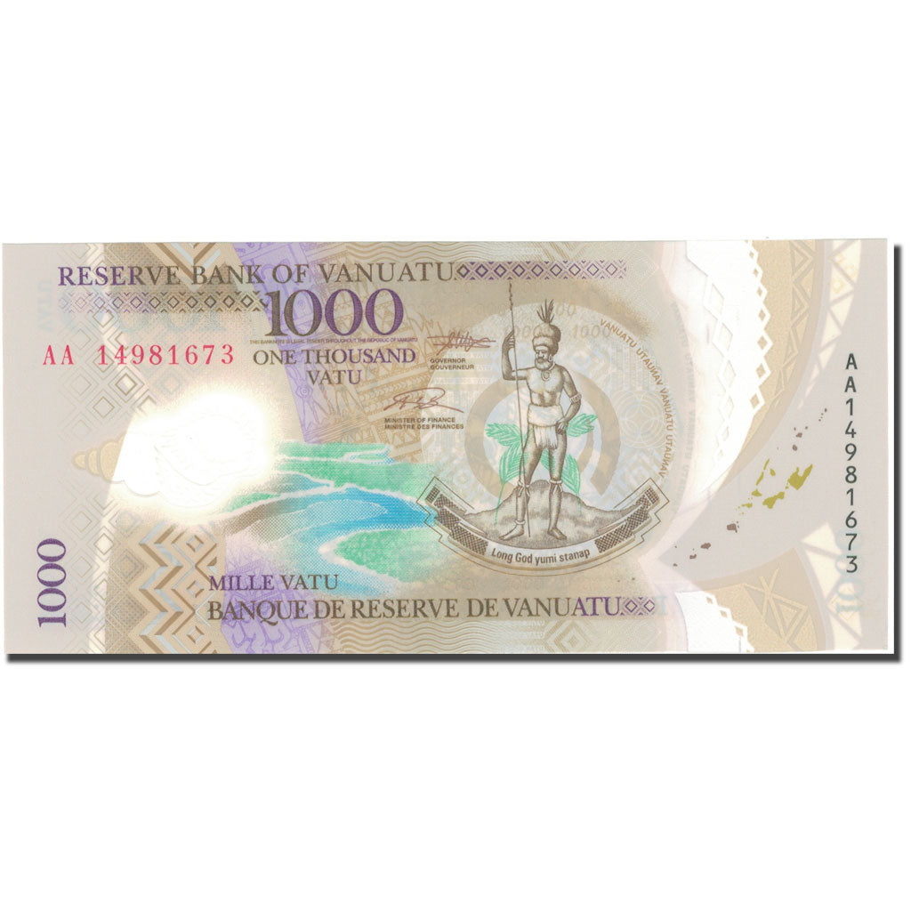 Banknote, Vanuatu, 1000 Vatu, 2014, 2014, KM:13, UNC(65-70)