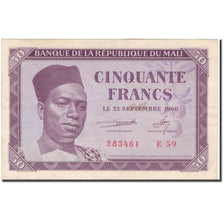 Billet, Mali, 50 Francs, 1960, 1960-09-22, KM:1, TB+