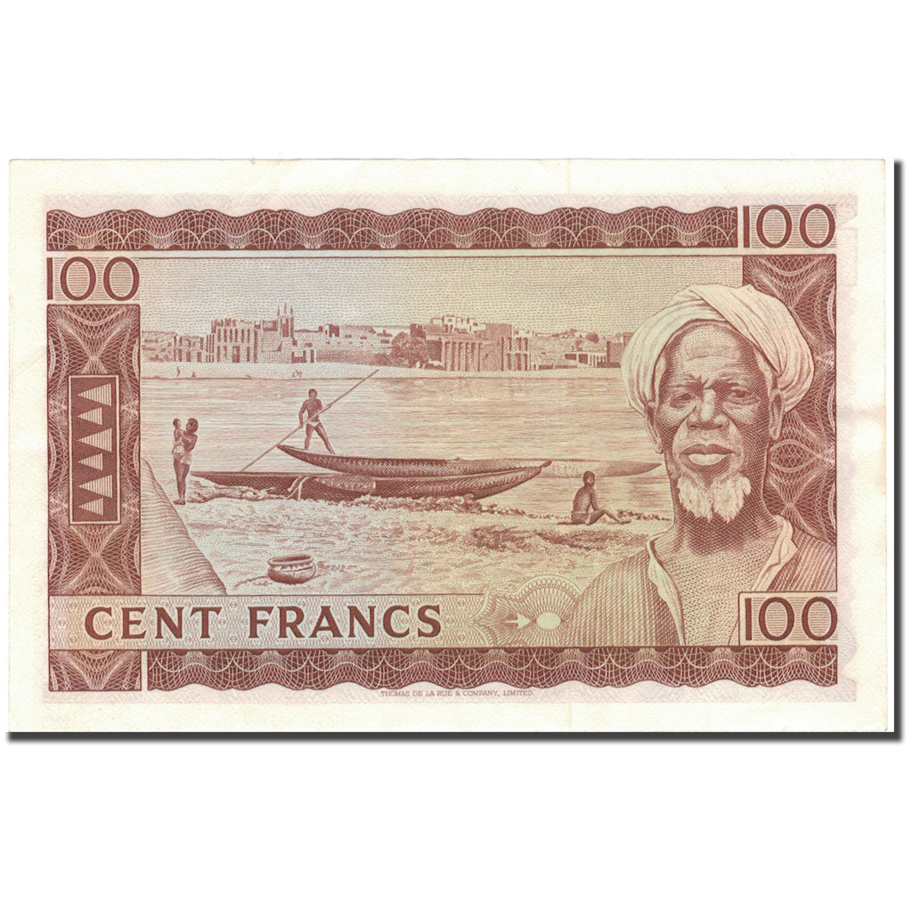 Banknote, Mali, 100 Francs, 1960, 22.9.1960, KM:7a, AU(55-58)