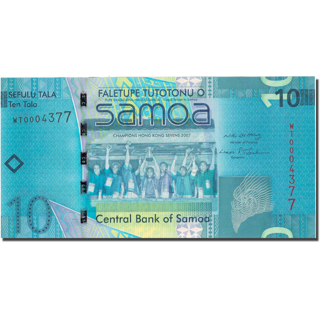 Billete, 10 Tala, 2008, Samoa Occidental, 2008, KM:39a, UNC