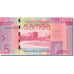 Banknot, Samoa Zachodnia, 5 Tala, 2008, 2008, KM:38a, UNC(65-70)