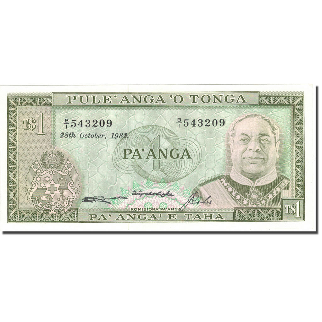 Banconote, Tonga, 1 Pa'anga, 1982, 1982-10-28, KM:19c, FDS
