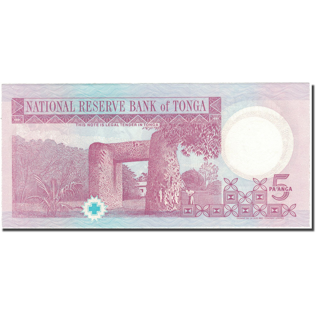 Banconote, Tonga, 5 Pa'anga, 1992-1995, KM:27, FDS