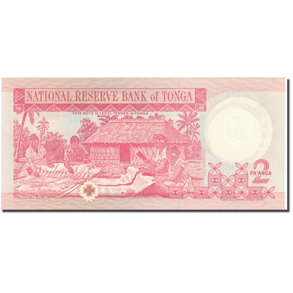 Geldschein, Tonga, 2 Pa'anga, 1992-1995, KM:26, UNZ