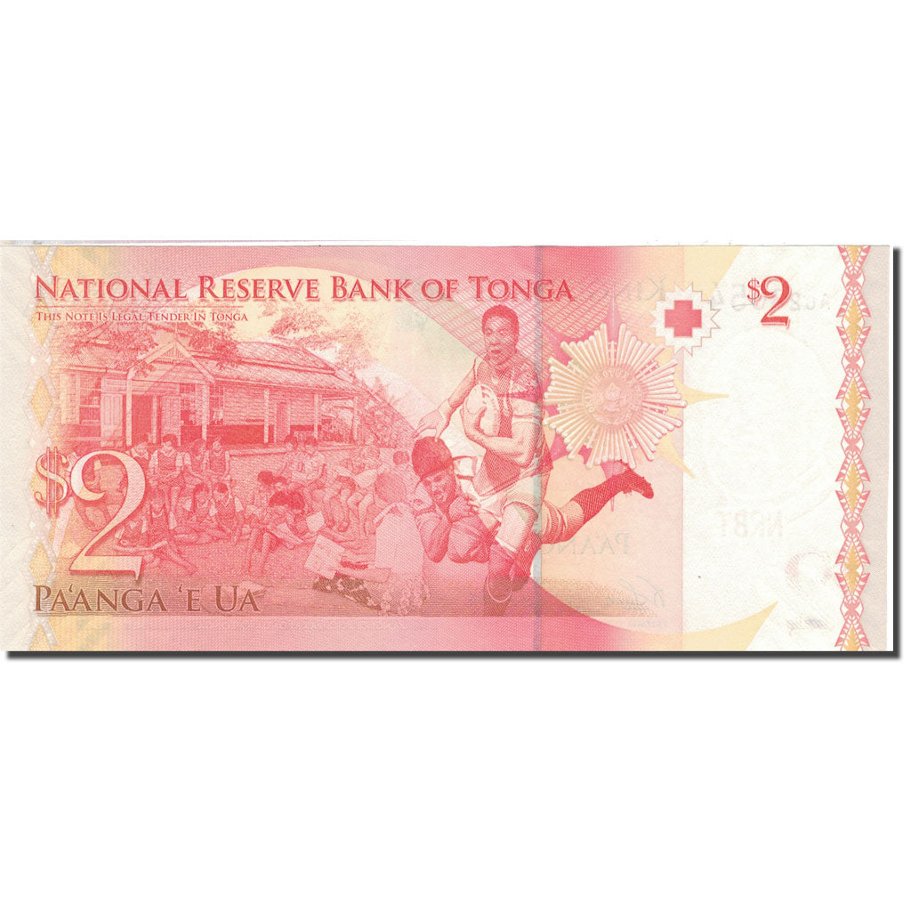 Geldschein, Tonga, 2 Pa'anga, 2008, 2008, KM:38, UNZ