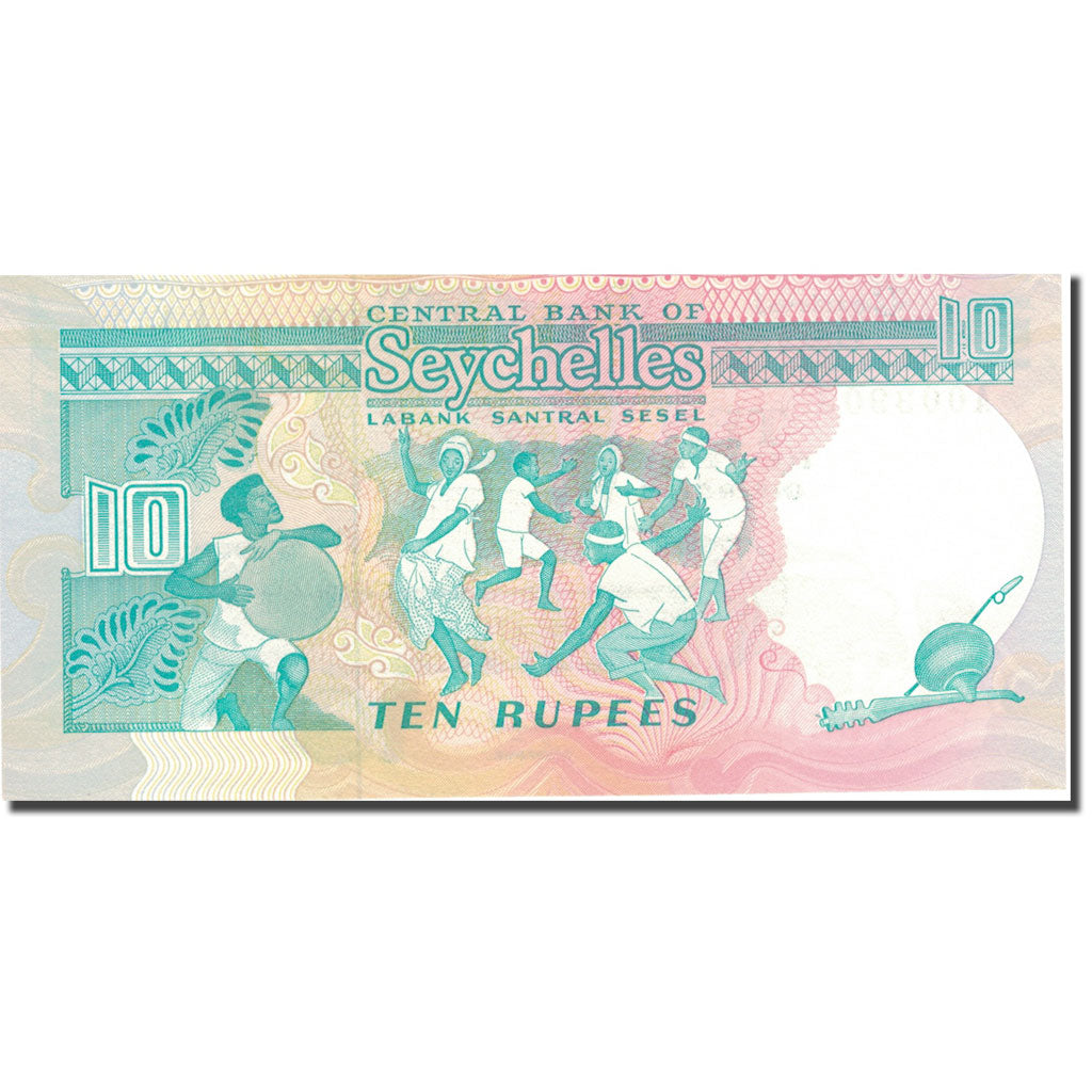 Geldschein, Seychelles, 10 Rupees, 1989, 1989, KM:32, UNZ