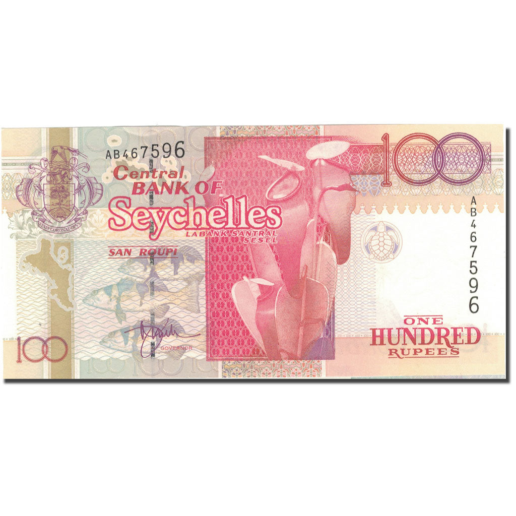 Banknote, Seychelles, 100 Rupees, 1998, 1998, KM:39, UNC(65-70)