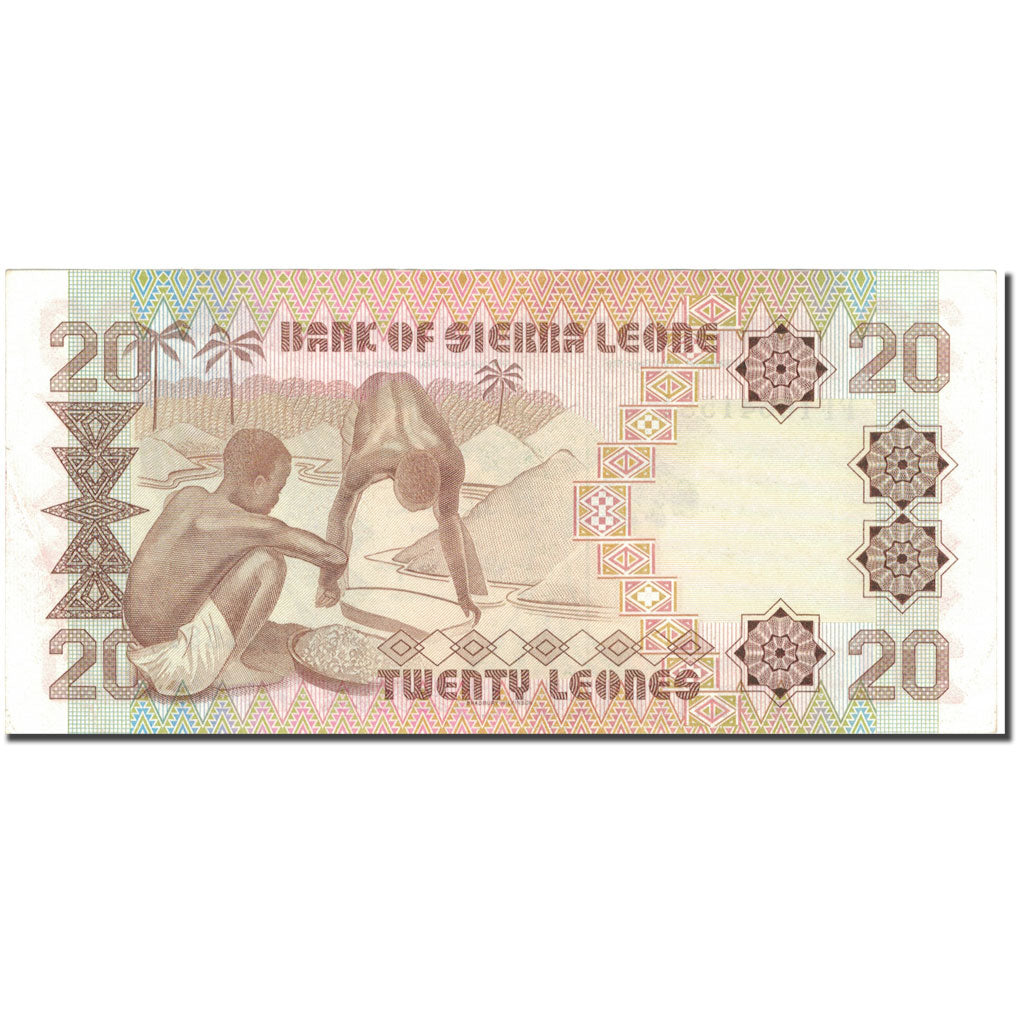 Geldschein, Sierra Leone, 20 Leones, 1984, 1984-08-24, KM:14b, UNZ