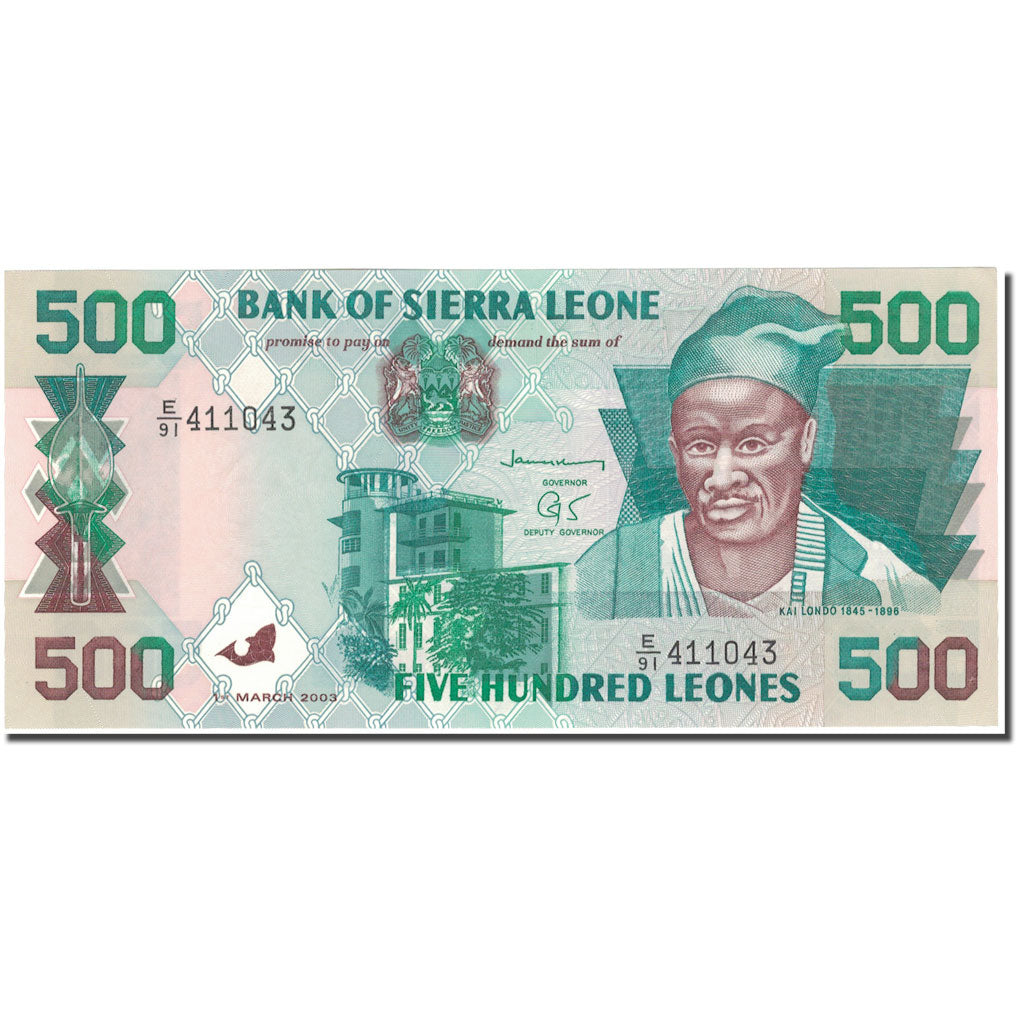 Billet, Sierra Leone, 500 Leones, 2003, 2003-03-01, KM:23c, NEUF