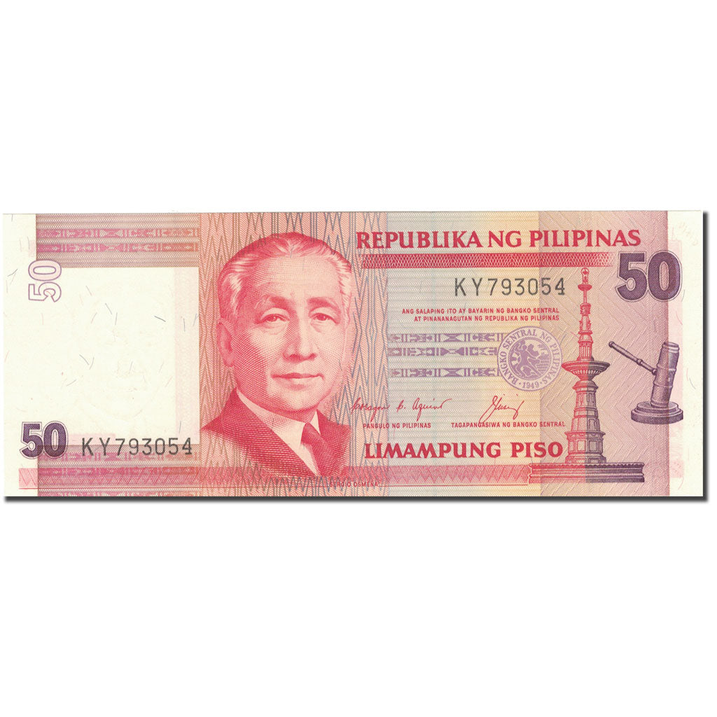 Geldschein, Philippinen, 50 Piso, KM:171b, UNZ