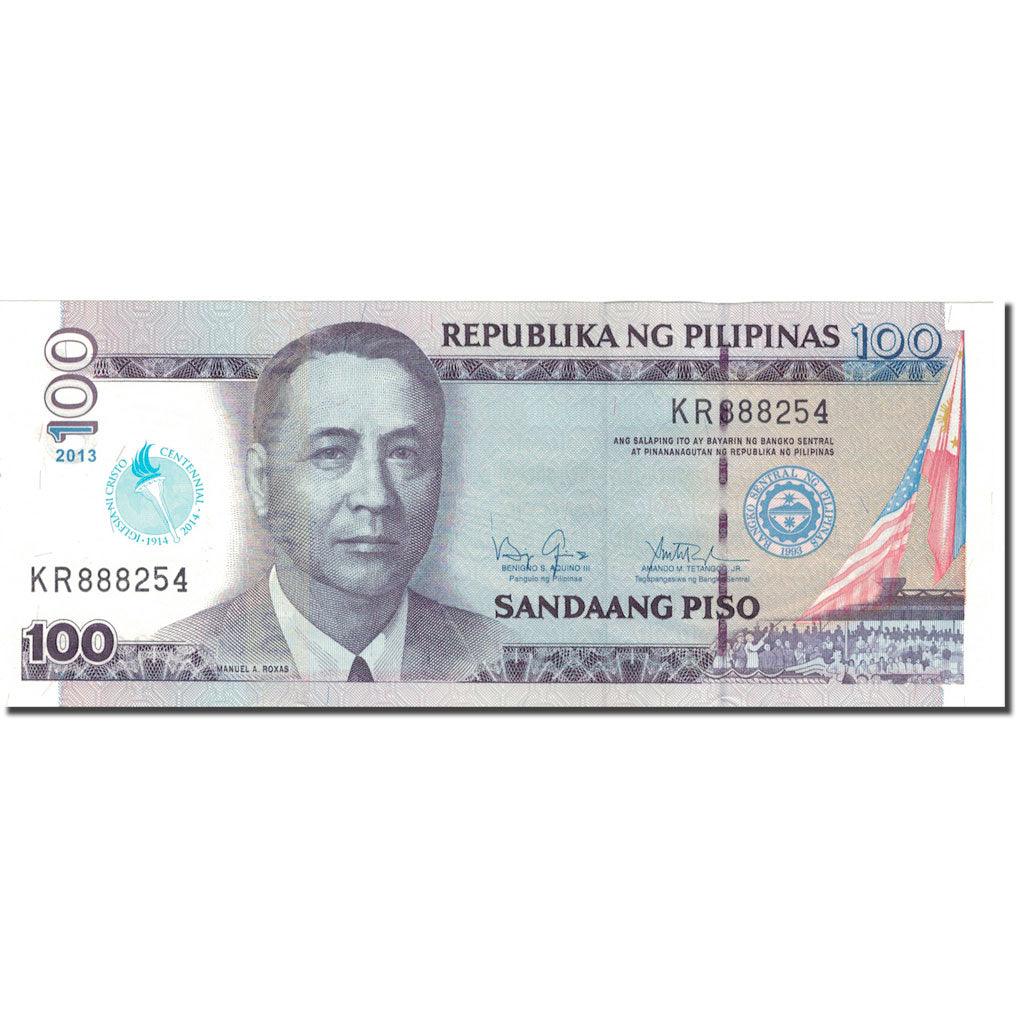 Geldschein, Philippinen, 100 Piso, 2013, 2013, KM:220, UNZ