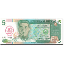 Geldschein, Philippinen, 5 Piso, 1989, 1989, KM:177a, UNZ-