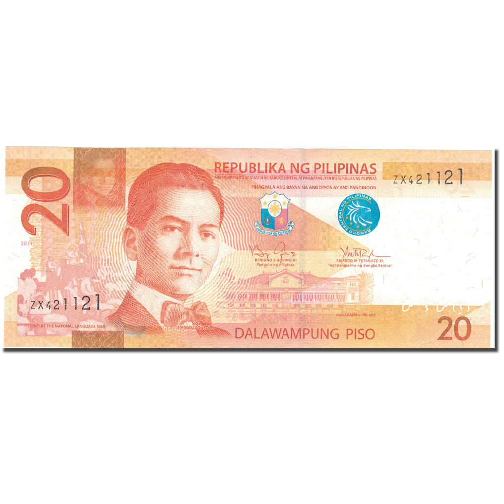 Banconote, Filippine, 20 Piso, 2014, 2014, KM:206a, SPL