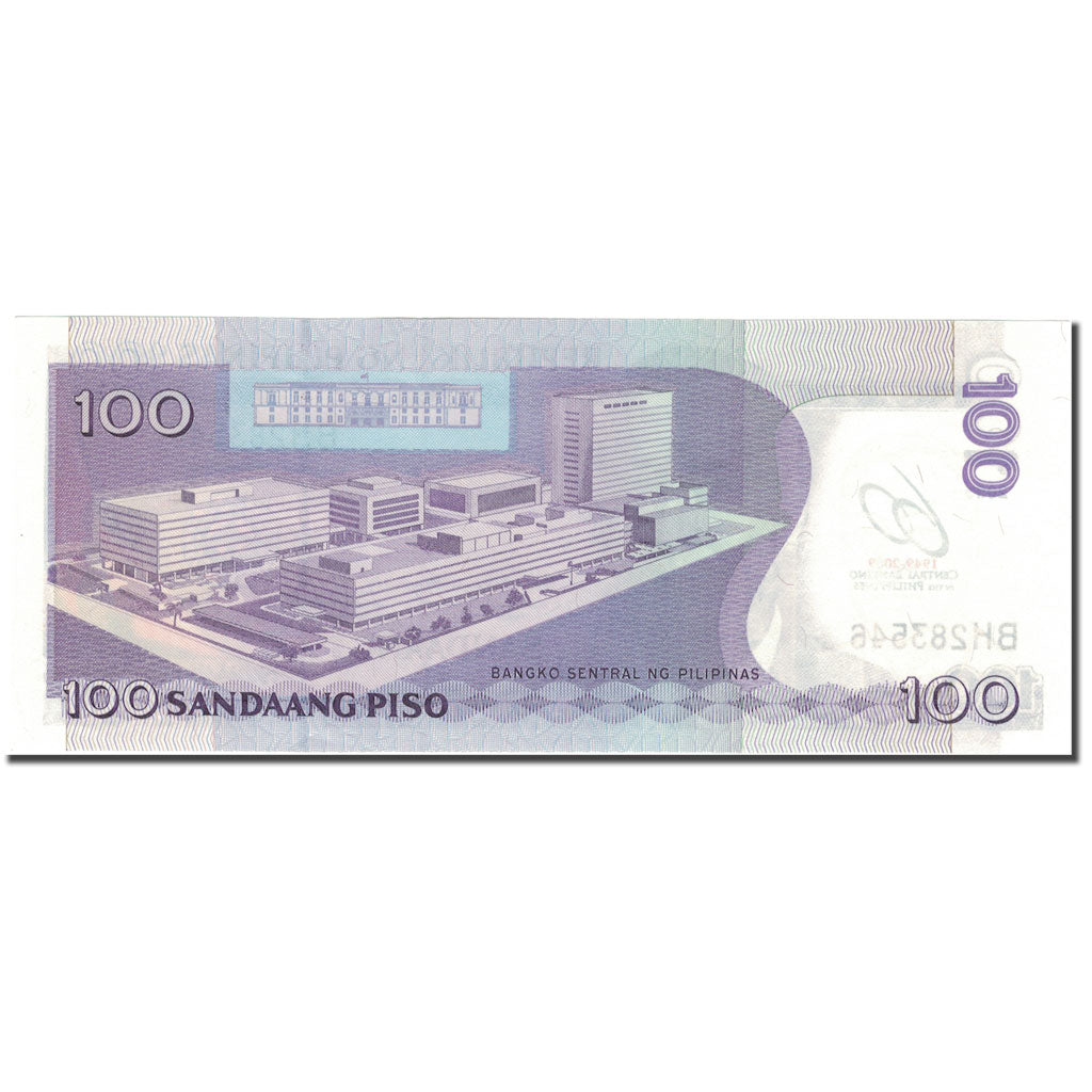 Banknot, Filipiny, 100 Piso, 2009, 2009, KM:202, UNC(63)