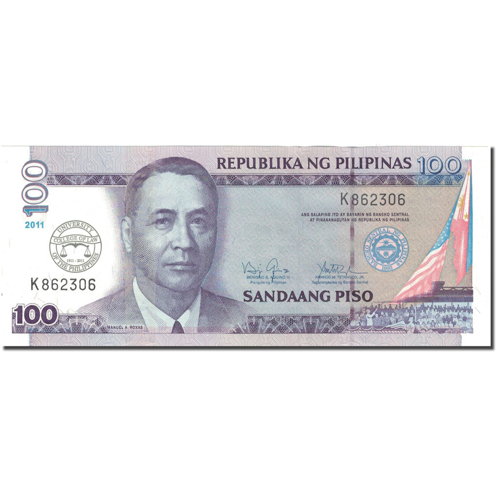 Geldschein, Philippinen, 100 Piso, 2011, 2011, KM:212a, UNZ-