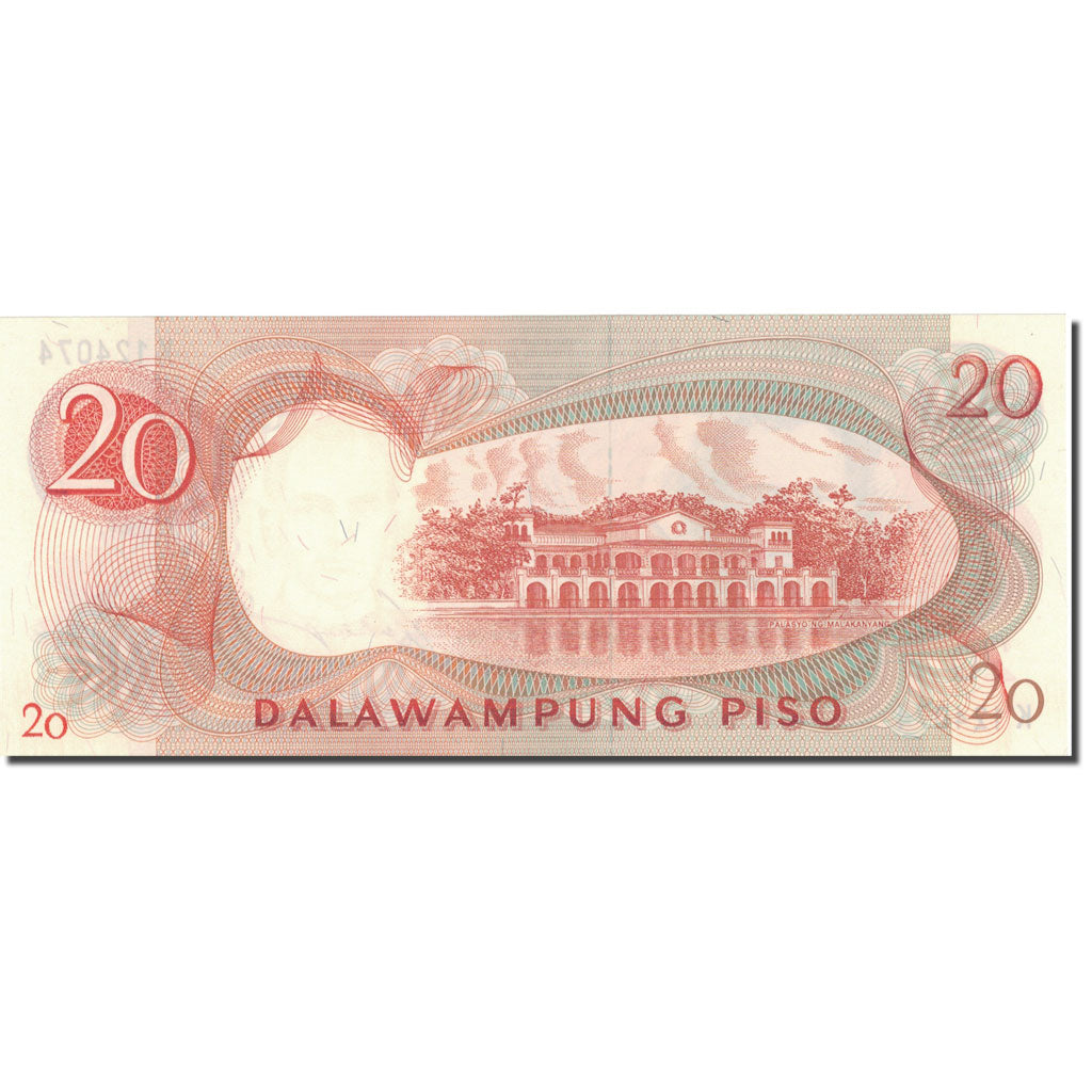 Geldschein, Philippinen, 20 Piso, undated (1969), KM:145a, UNZ-