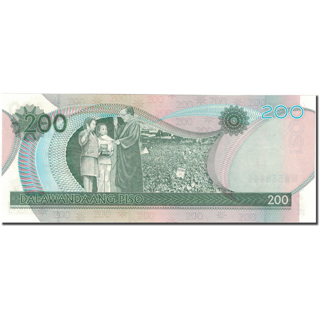 Banknot, Filipiny, 200 Piso, 2010, 2010, KM:195c, UNC(65-70)