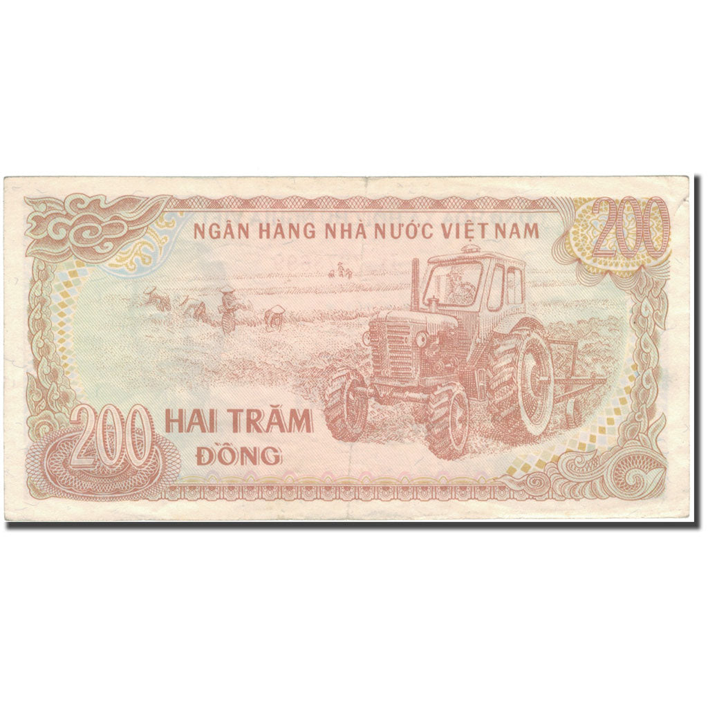 Banknot, Wietnam, 200 D<ox>ng, 1987, KM:100b, EF(40-45)