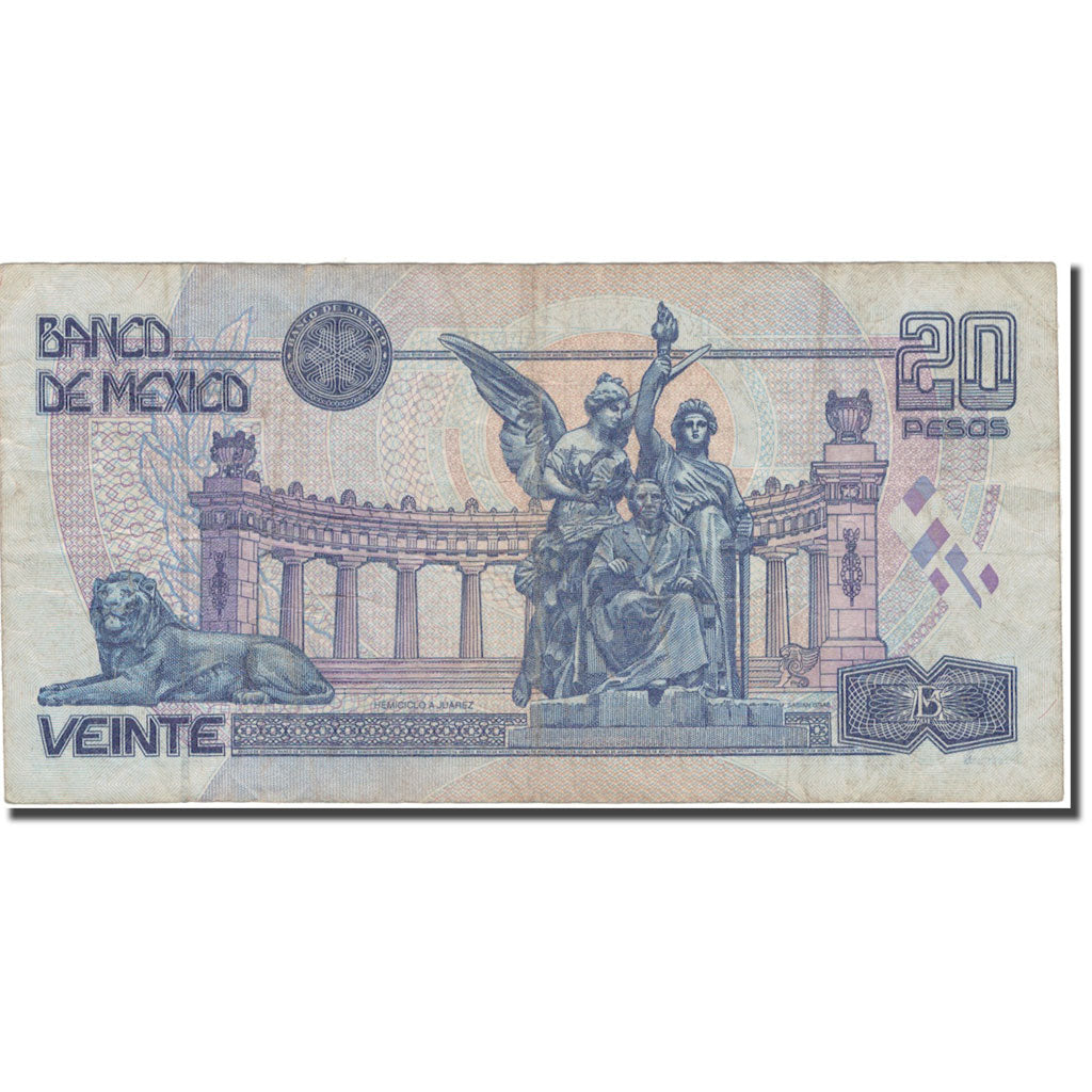 Billete, 20 Pesos, 2001, México, 2001, KM:116a, BC