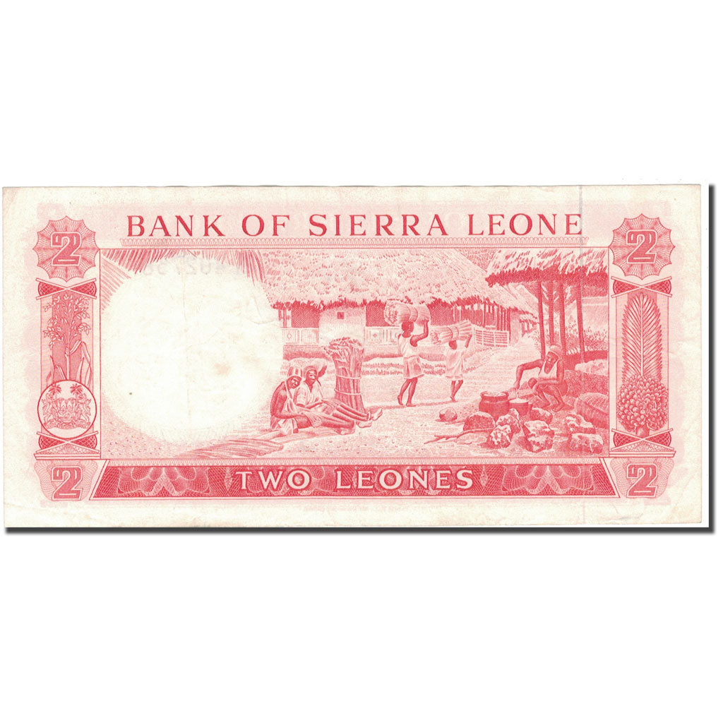 Billete, 2 Leones, Sierra Leona, KM:2d, MBC