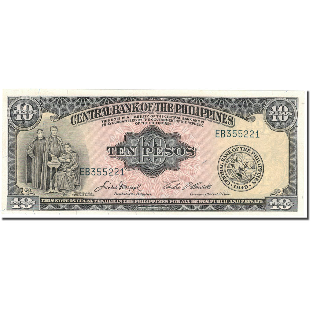 Banknote, Philippines, 10 Pesos, KM:136c, UNC(65-70)