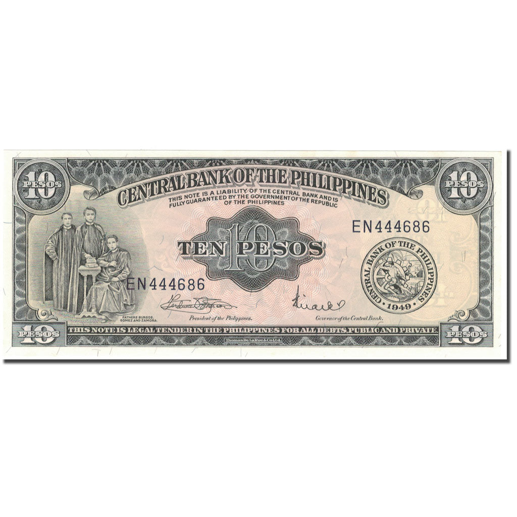 Geldschein, Philippinen, 10 Pesos, KM:136f, UNZ