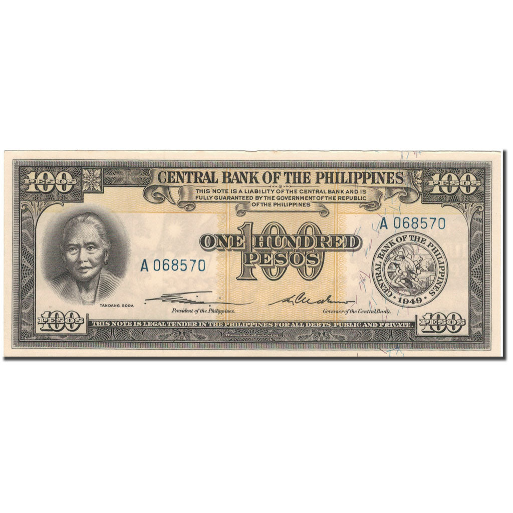 Geldschein, Philippinen, 100 Pesos, KM:139a, SS+