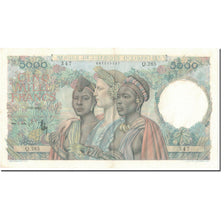 Geldschein, French West Africa, 5000 Francs, 1950, 1946-12-22, KM:43, SS+