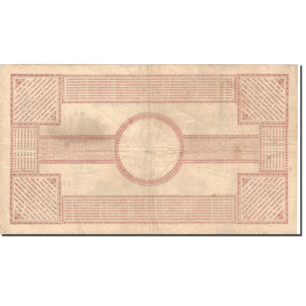 Banconote, Costa francese dei somali, 100 Francs, 1920, 1920-01-02, KM:5, BB