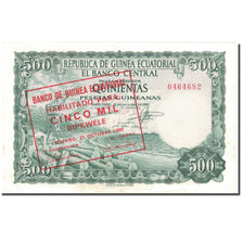 Banknot, Gwinea Równikowa, 5000 Bipkwele on 500 Pesetas, 1980, 1980-10-21