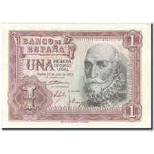 Banknote, Spain, 1 Peseta, 1953, 1953-07-22, KM:144a, UNC(63)